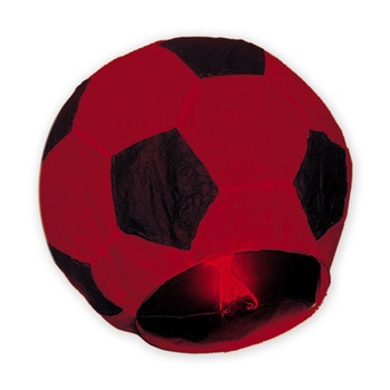 Lampion 100 cm minge de fotbal rosie Big Party Lampion 100 cm minge de fotbal rosie Big Party