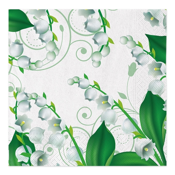 Servetele 33 x 33 cm muguri 20 buc/set Big Party