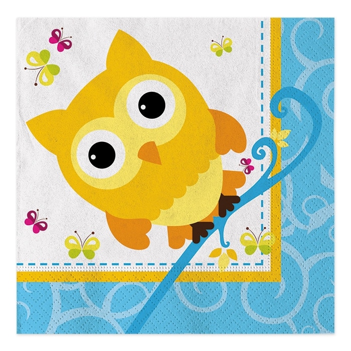 Servetele 33 x 33 cm Bufnite 20 buc/set Big Party