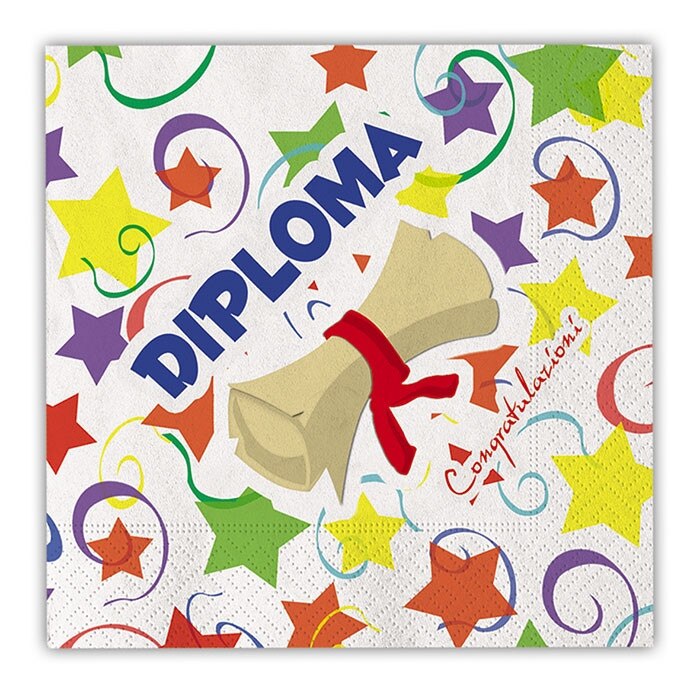 Servetele 33 x 33 cm Diploma 20 buc/set Big Party