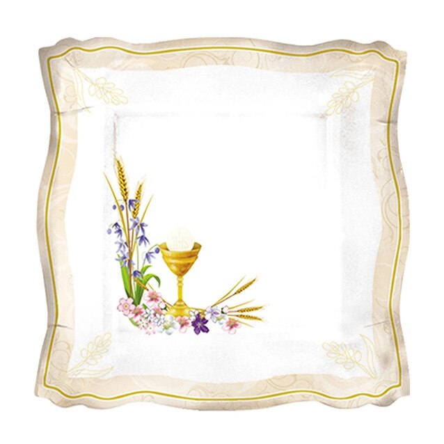 Set 8 farfurii 18 cm alba Big Party