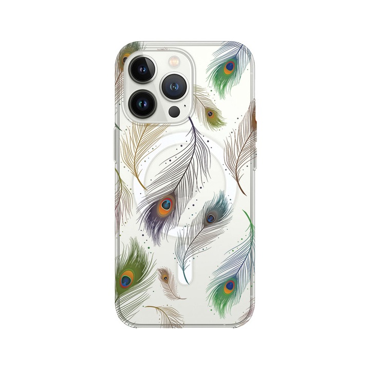 Husa BestCase® MagSafe Anti Shock, Compatibila Cu Apple iPhone 13 Pro Max, Flower, Rezistenta La Socuri, Protectie Camera, Margini ridicate pentru protectia ecranului, MAS 152