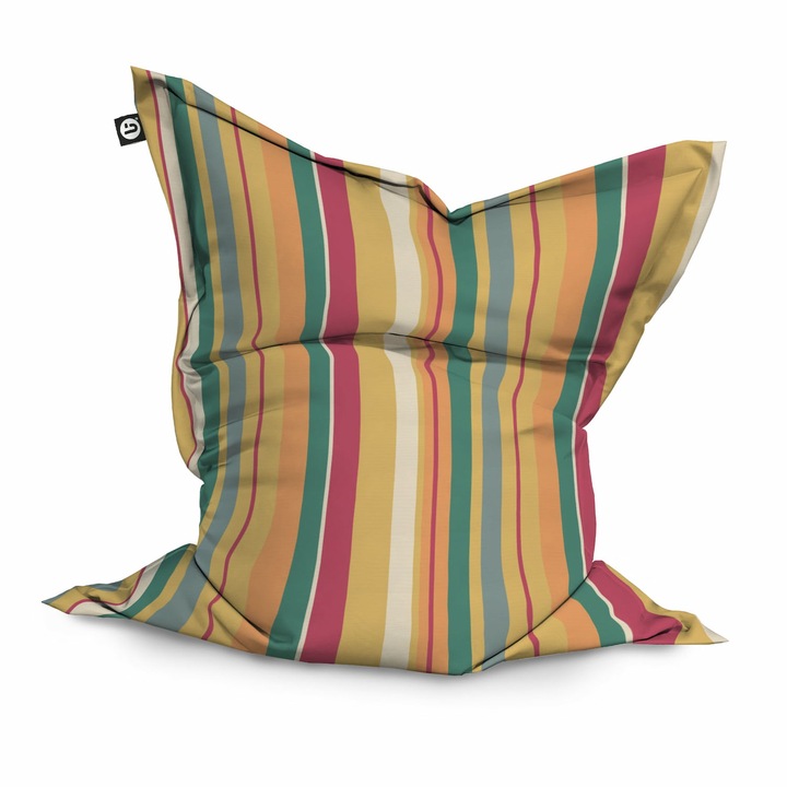 Fotoliu Updeco Puf Bean Bag tip Perna, impermeabil, indoor/outdoor, sac interior, 115 x 150 x 25 cm, Malibu Sunset