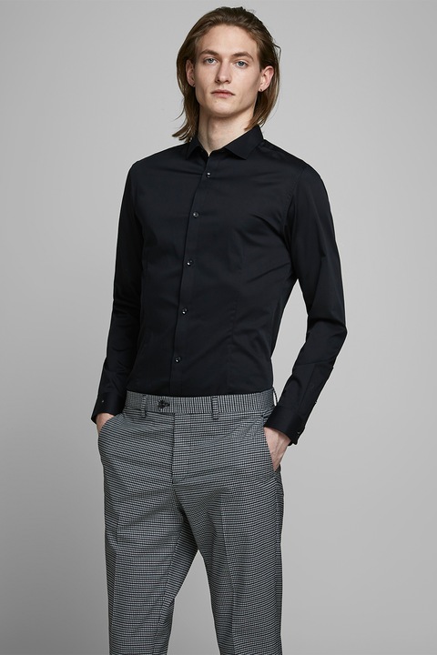 Jack & Jones, Panama extra szűk fazonú ing, Fekete