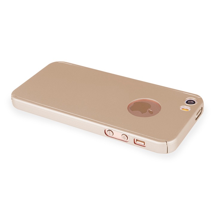 MyStyle Fullbody MyStyle Gold калъф за Apple iPhone 5 / Apple iPhone 5S / Apple iPhone 5SE пълно покритие 360 градуса безплатно защитно фолио