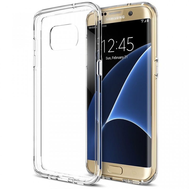 Husa MyStyle slim pentru Samsung Galaxy S7 Edge TPU 0.3mm transparenta