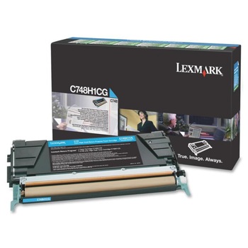 Cartus toner Lexmark C748H1CG, Cyan, 10 k - C748H1CG Cartus toner Lexmark C748H1CG, Cyan, 10 k - C748H1CG