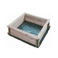 Lada din lemn pentru nisip Strend Pro LEQ SANBOX, dimensiune 95x95x13 cm