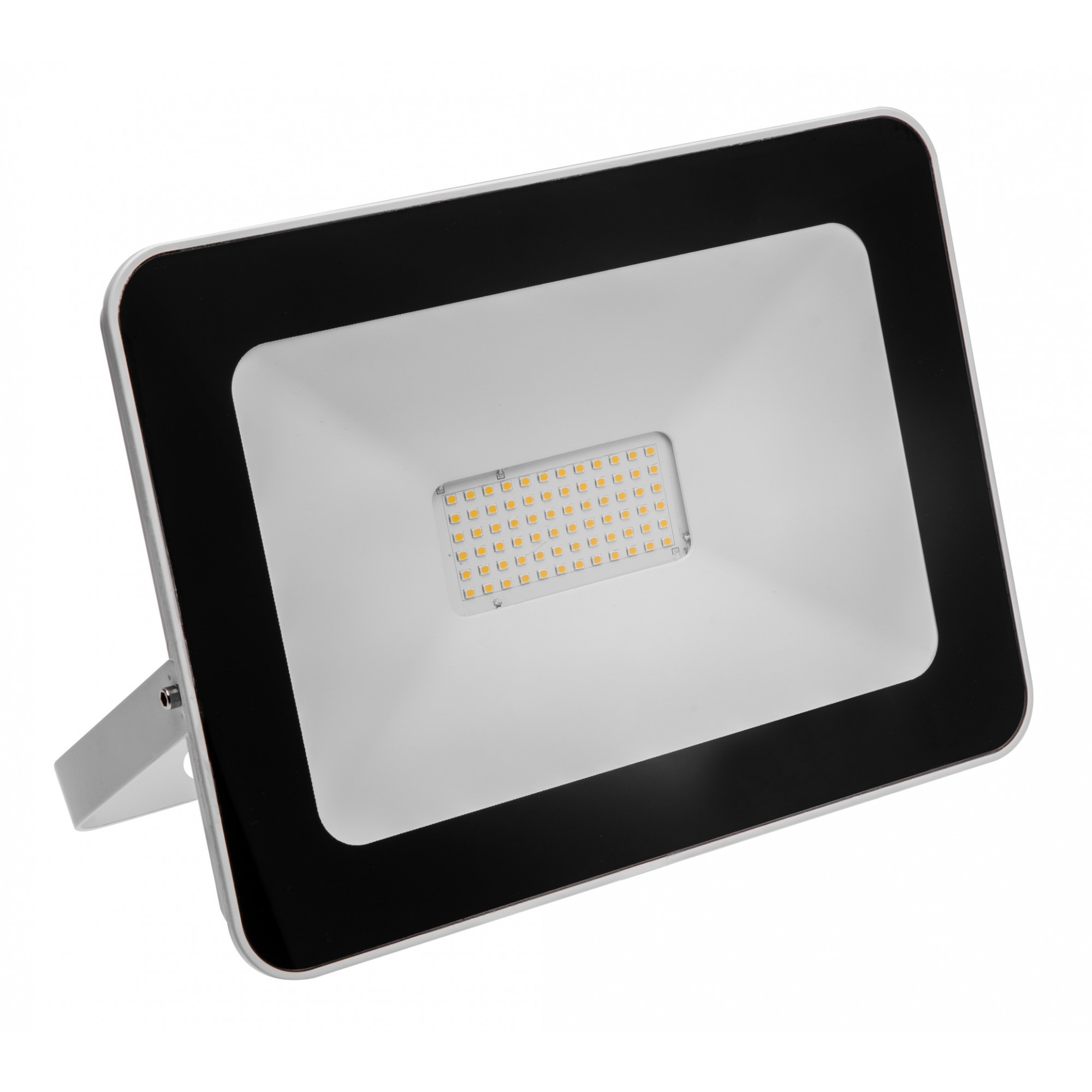 Proiector LED-uri SMD ILUX, 50W, 4000lm, IP65, 6400K, ALB / NEGRU