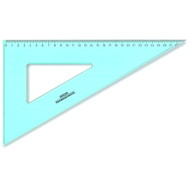 Echer 60°, gradatie 30 cm, plexiglas, AR-40230SS