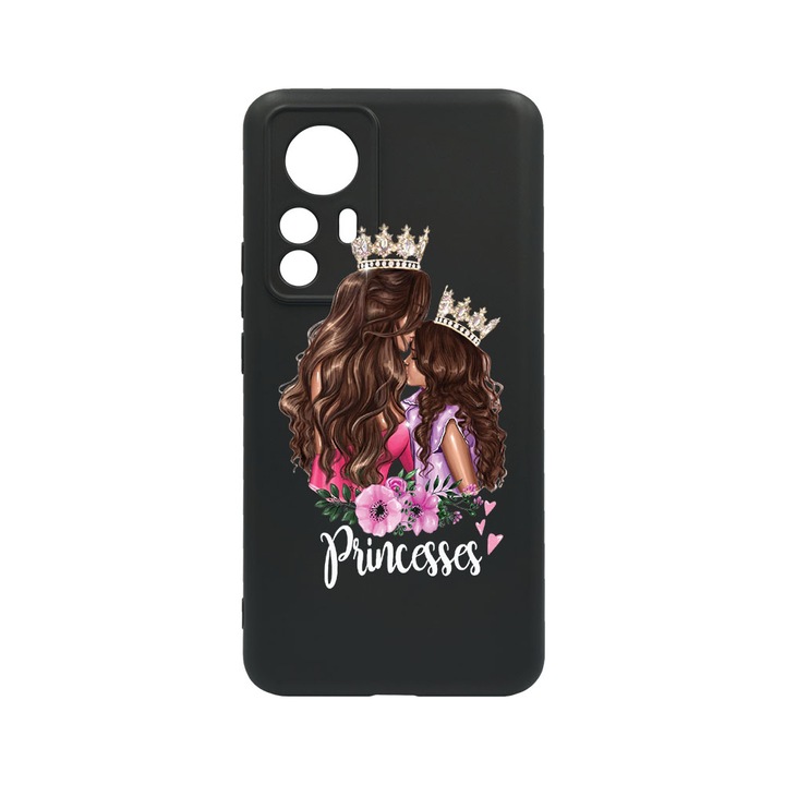 Husa BestCase® Premium Liquid Silicon, Compatibila Cu Xiaomi Redmi Note 12S, Princesses Gril Mom, SLIM 1.2MM, Microfibra in interior, Antisoc, Protectie Camera, Margini ridicate pentru protectia ecranului, PB 552