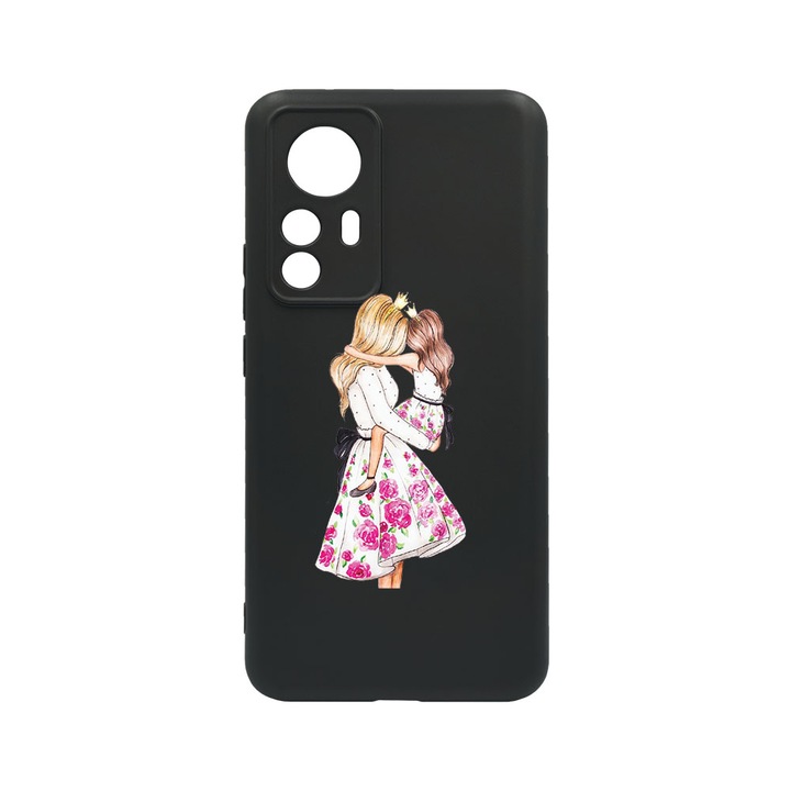 Husa BestCase® Premium Liquid Silicon, Compatibila Cu Xiaomi Redmi Note 12S, Princesses Girl Mom, SLIM 1.2MM, Microfibra in interior, Antisoc, Protectie Camera, Margini ridicate pentru protectia ecranului, PB 554