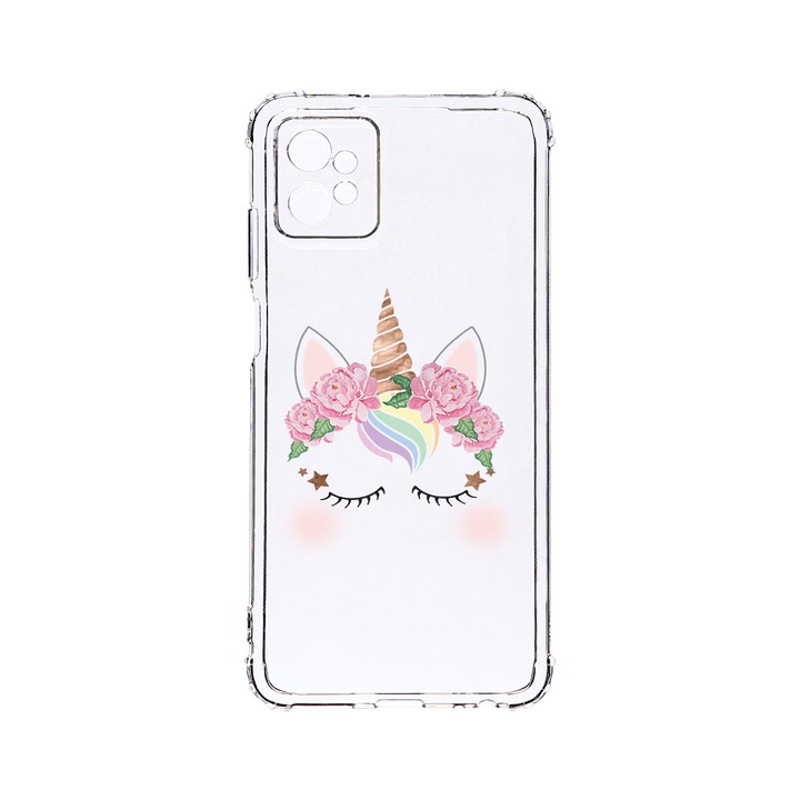 Husa BestCase® Anti Shock 1,5MM, Compatibila Cu Motorola Moto G32, Unicorn, Rezistenta La Socuri, Protectie Camera, Margini ridicate pentru protectia ecranului, AS 525