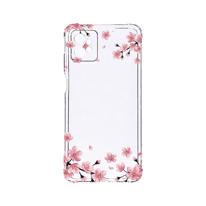 Husa BestCase® Anti Shock 1,5MM, Compatibila Cu Motorola Moto G32, Pastel colors - flowers, Rezistenta La Socuri, Protectie Camera, Margini ridicate pentru protectia ecranului, AS 694