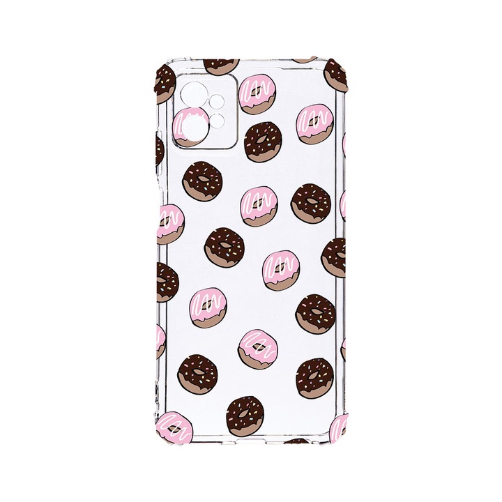 Husa BestCase® Anti Shock 1,5MM, Compatibila Cu Motorola Moto G32, Donuts, Rezistenta La Socuri, Protectie Camera, Margini ridicate pentru protectia ecranului, AS 667