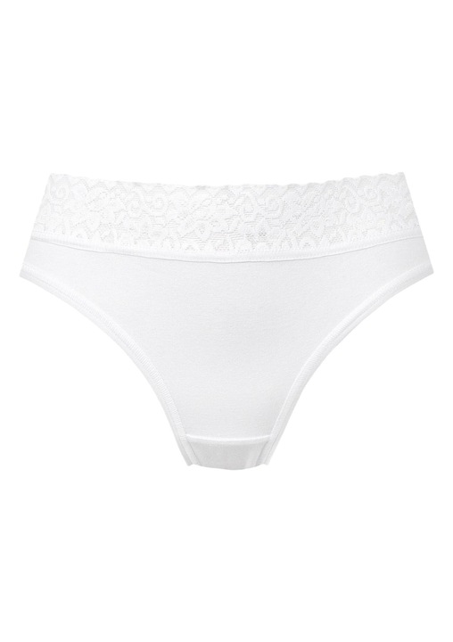 Set 4 perechi chiloti brazilian, Marilyn, Alb, Alb