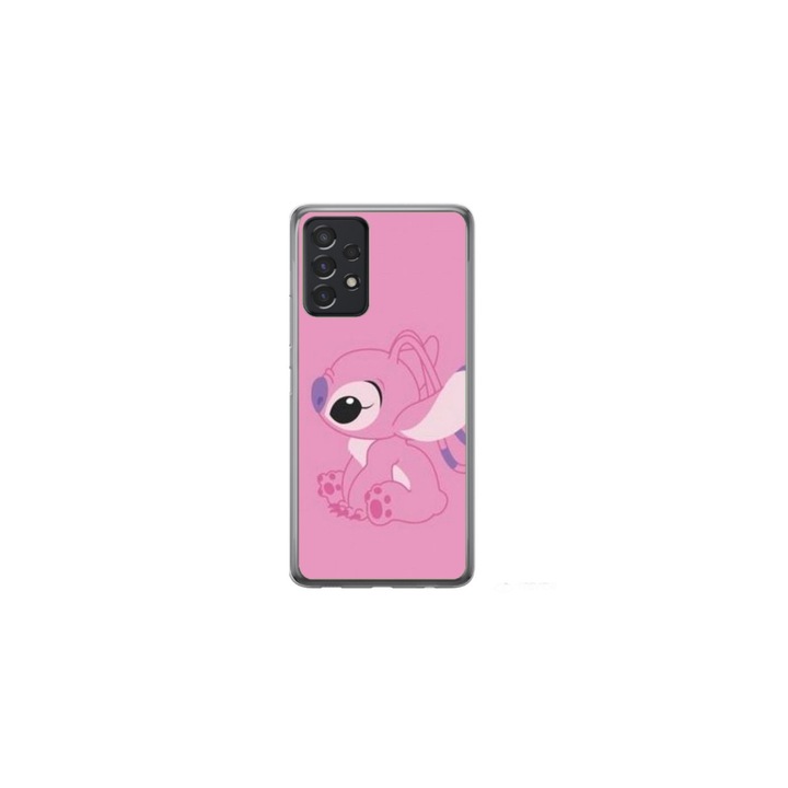 Személyre szabott tok , HQ Print és Szilikon Fólia Samsung Galaxy A23 4G-hez, Pink Stitch modell, többszínű, S1D1M0005