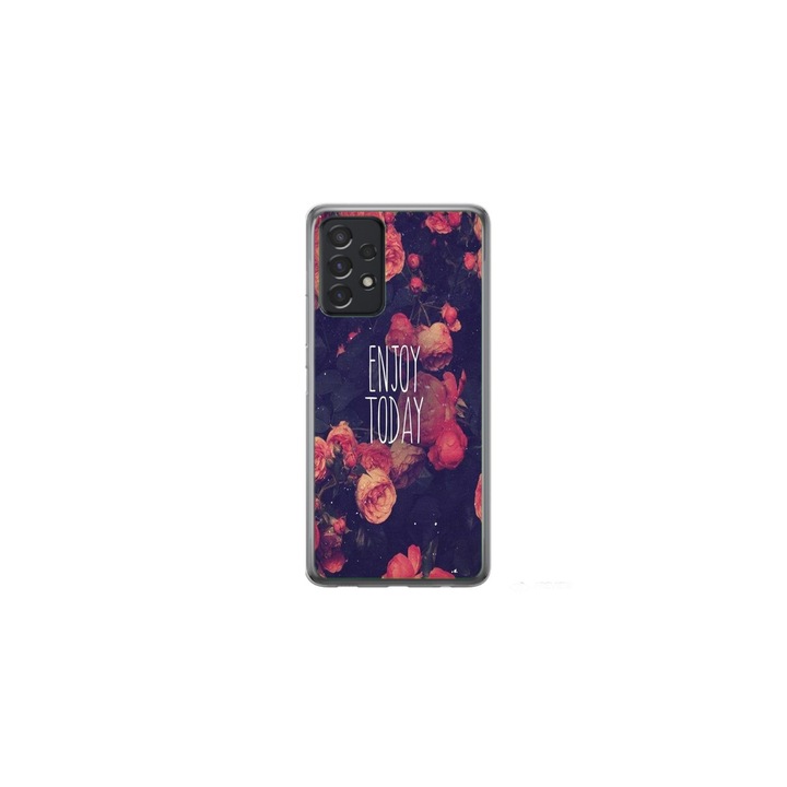 Husa personalizata HQPrint pentru Samsung Galaxy A52, model Enjoy Today, multicolor, S1D1M0037