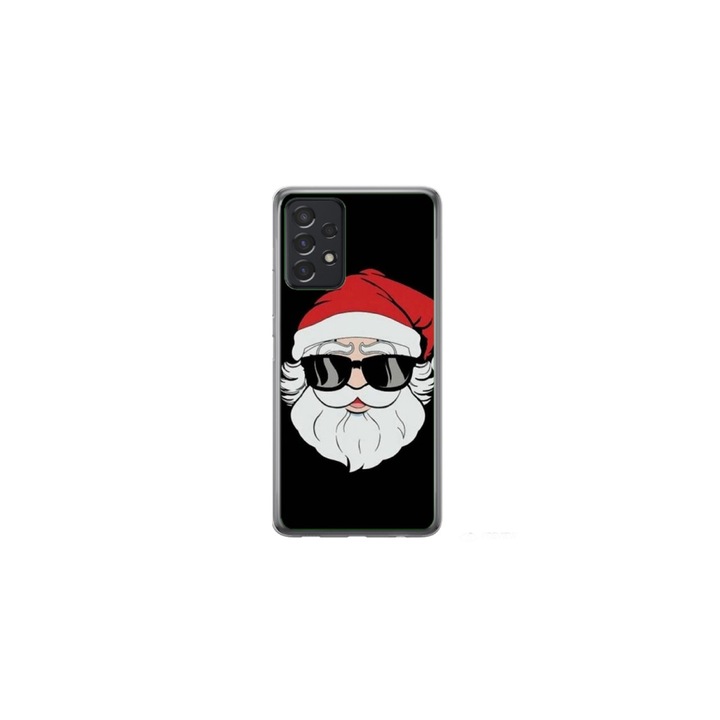 Husa personalizata HQPrint pentru Samsung Galaxy A52, model Cool Santa, multicolor, S1D1M0046