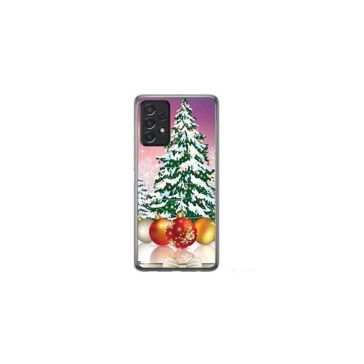 Персонализиран калъф HQPrint за Samsung Galaxy A33 5G, Christmas Tree модел №1, многоцветен, S1D1M0057