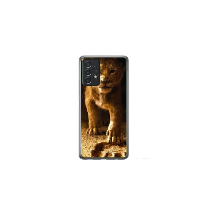 Egyedi HQPrint borító és szilikonfólia Samsung Galaxy A72 Lion King #2 modellhez, többszínű, S1D1M0198