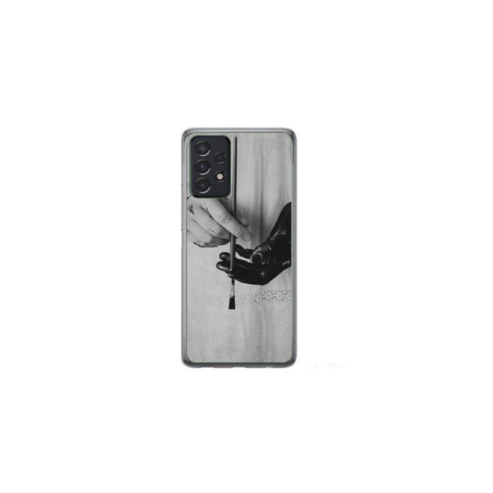 Husa personalizata HQ Print pentru Samsung Galaxy A23 4G, model Black Paint, multicolor, S1D1M0336