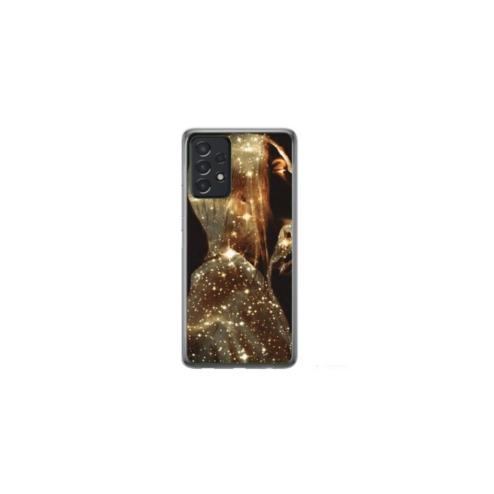 Husa personalizata HQ Print si Folie de Silicon pentru Samsung Galaxy A32 4G, model Golden Girl, multicolor, S1D1M0350