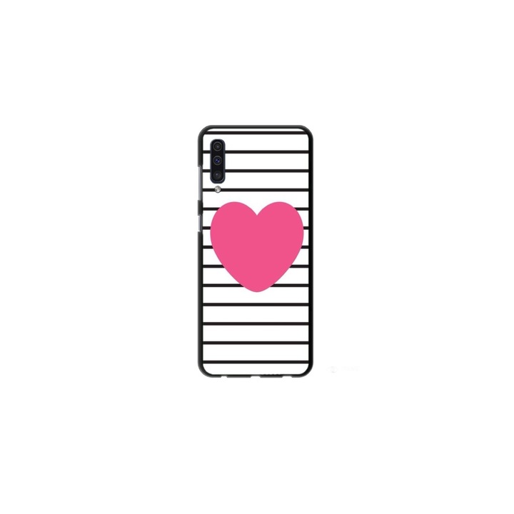 Személyre szabott HQ Print 360 fokos tok Samsung Galaxy A50, Heart modellhez, többszínű, S1D1M0291