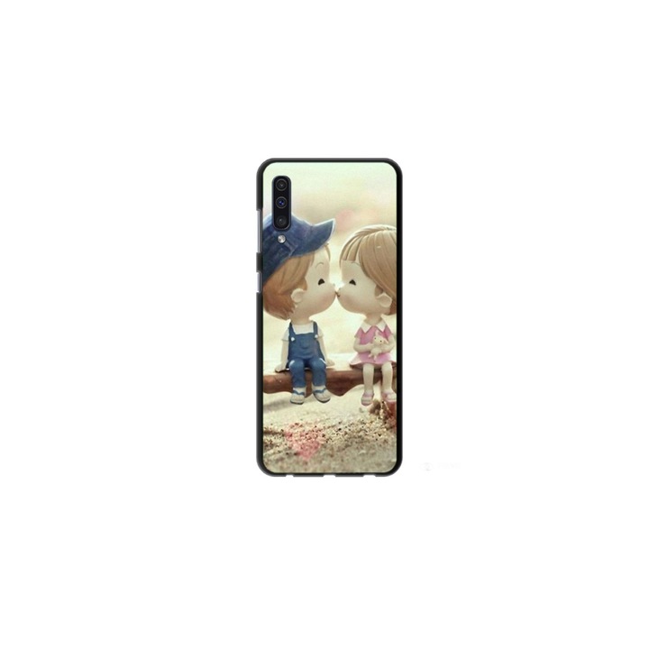 Husa personalizata Swim Case 360 de grad pentru Samsung Galaxy A7 (2018), model Kiss, multicolor, S1D1M0259