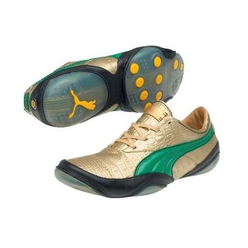 Pantofi alergare Puma Usan Metallic Croc pentru barbati, Auriu, 44