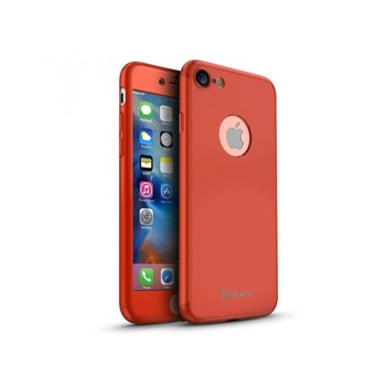Husa protectie completa IPAKY pentru iPhone 7 4.7 inch, rosie Husa protectie completa IPAKY pentru iPhone 7 4.7 inch, rosie