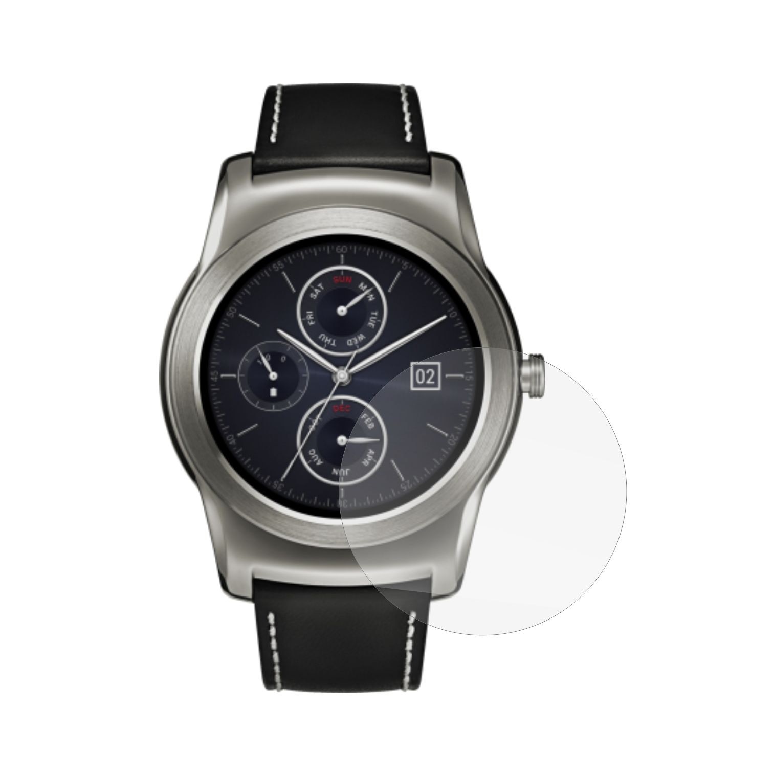 Set 4 Folii Protectie Ecran, Acoperire Totala, Adezive si Foarte Flexibile, Invisible Skinz Ultra-Clear HD pentru LG Watch Urbane