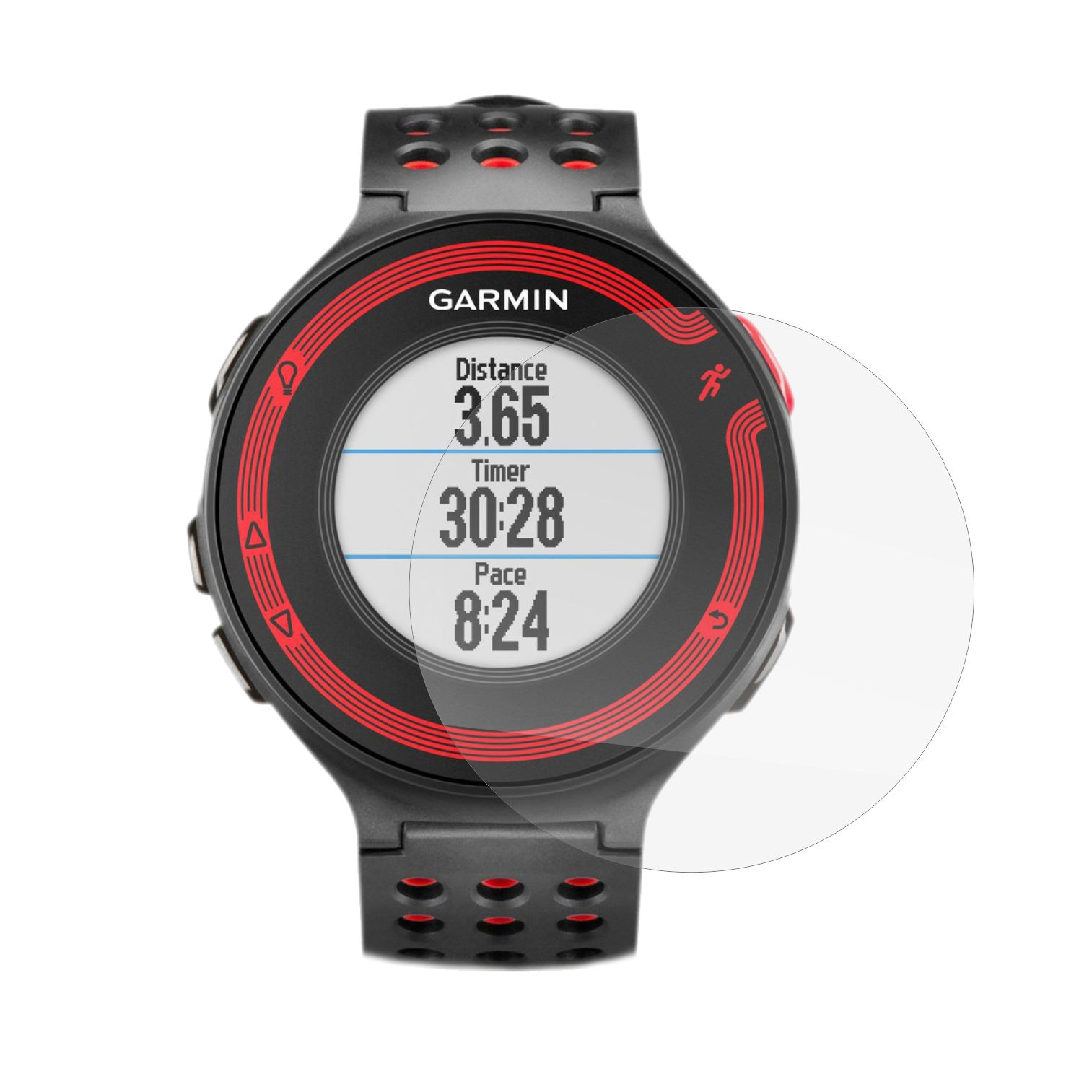 Set 4 Folii Protectie Ecran, Acoperire Totala, Adezive si Foarte Flexibile, Invisible Skinz Ultra-Clear HD pentru Garmin Forerunner 220