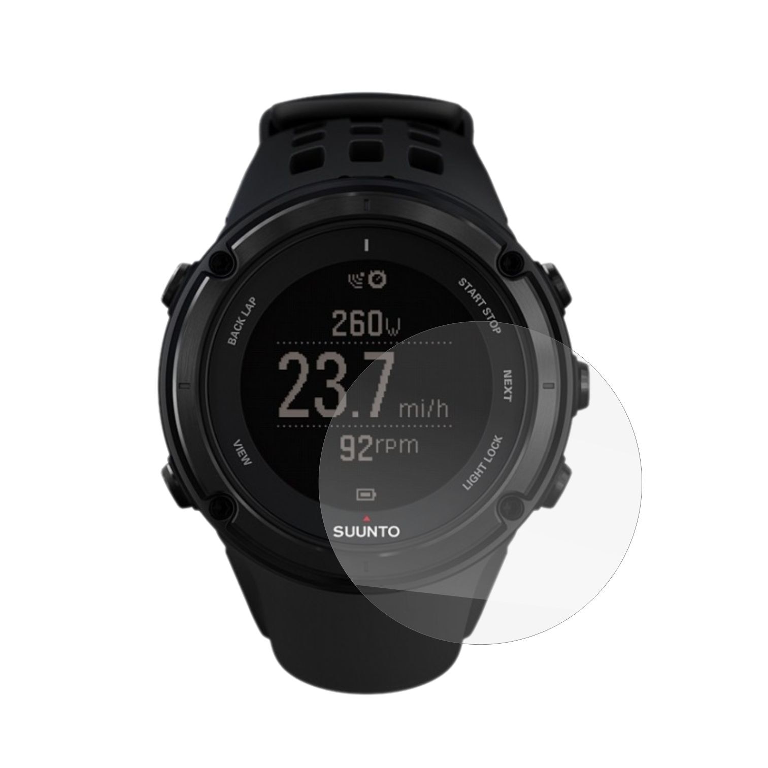Set 4 Folii Protectie Ecran, Acoperire Totala, Adezive si Foarte Flexibile, Invisible Skinz Ultra-Clear HD pentru Suunto Ambit 2