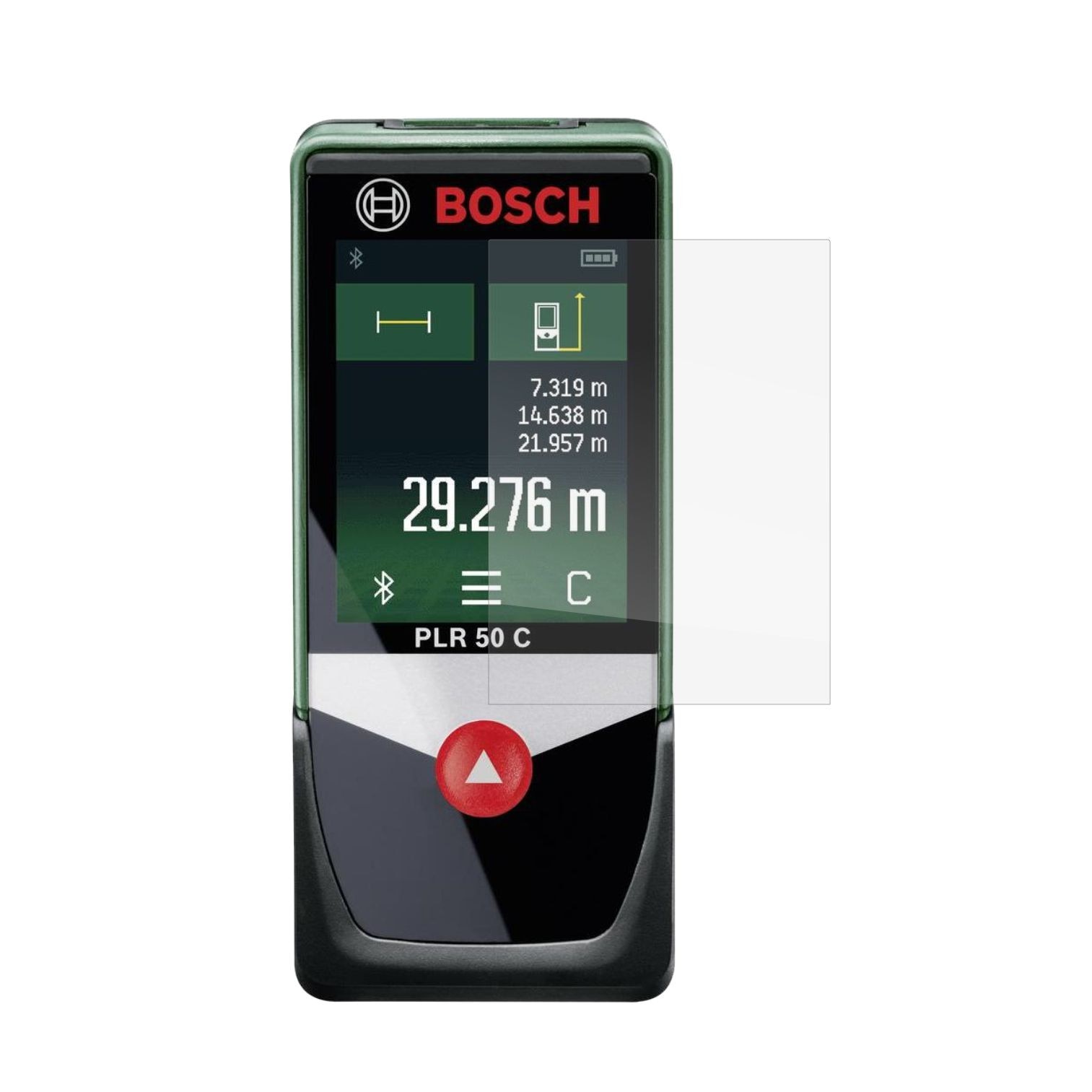 Set 4 Folii Protectie Ecran, Acoperire Totala, Adezive si Foarte Flexibile, Invisible Skinz Ultra-Clear HD pentru Telemetru Laser Bosch PLR 50c