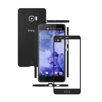 1 + 1 GRATUIT - HTC U Ultra - Brushed Negru - Folie de protectie Carbon Skinz, Husa Full Body Cover de tip Skin Adeziv pentru Rama Ecran,Carcasa Spate si Laterale 1 + 1 GRATUIT - HTC U Ultra - Brushed Negru - Folie de protectie Carbon Skinz, Husa Full Body Cover de tip Skin Adeziv pentru Rama Ecran,Carcasa Spate si Laterale