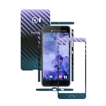Folie de protectie Carbon Skinz, Husa de tip Skin Adeziv pentru Carcasa, Carbon Cameleon dedicata HTC U Ultra Folie de protectie Carbon Skinz, Husa de tip Skin Adeziv pentru Carcasa, Carbon Cameleon dedicata HTC U Ultra