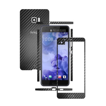 1 + 1 GRATUIT - HTC U Ultra - Carbon Negru - Folie de protectie Carbon Skinz, Husa Full Body Cover de tip Skin Adeziv pentru Rama Ecran,Carcasa Spate si Laterale 1 + 1 GRATUIT - HTC U Ultra - Carbon Negru - Folie de protectie Carbon Skinz, Husa Full Body Cover de tip Skin Adeziv pentru Rama Ecran,Carcasa Spate si Laterale
