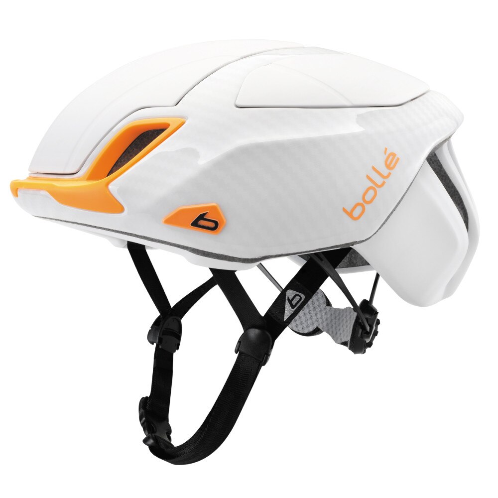 Casca Ciclism Bolle The One Premium White/Orange, 54-58 cm