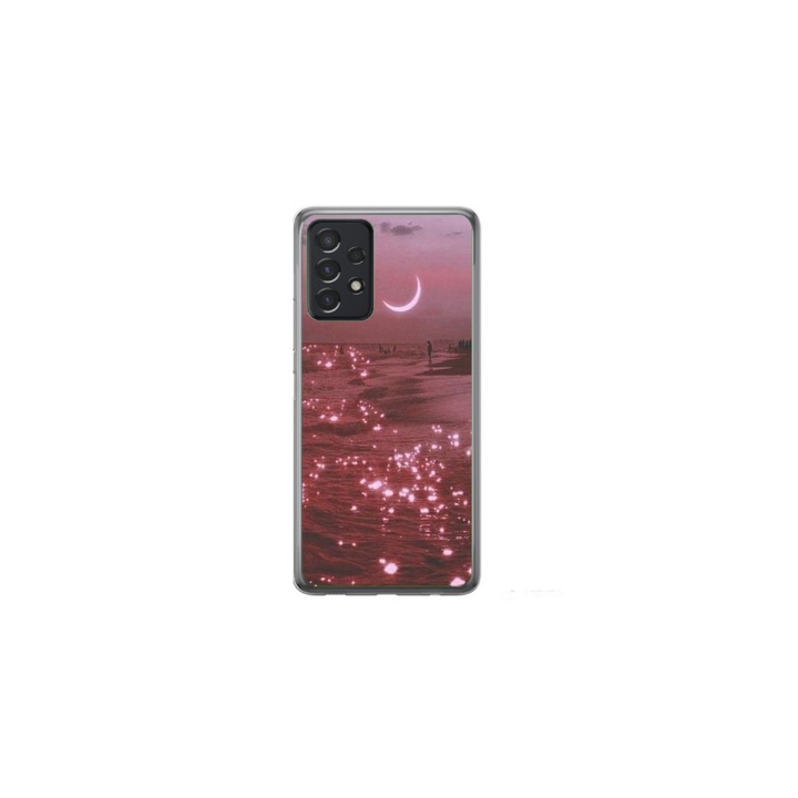 Személyre szabott, 360 fokos úszótok Samsung Galaxy A13-hoz, Pink Sky modell, többszínű, S1D1M0129