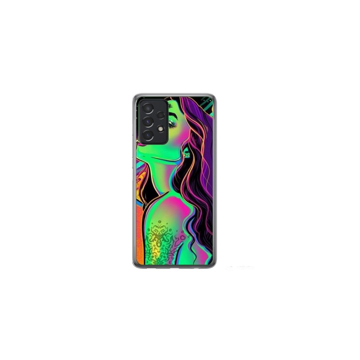 Калъф Custom HQ Print, 360 градуса, съвместим със Samsung A33 5G, модел Colorful Girl, многоцветен, S1D1M0249