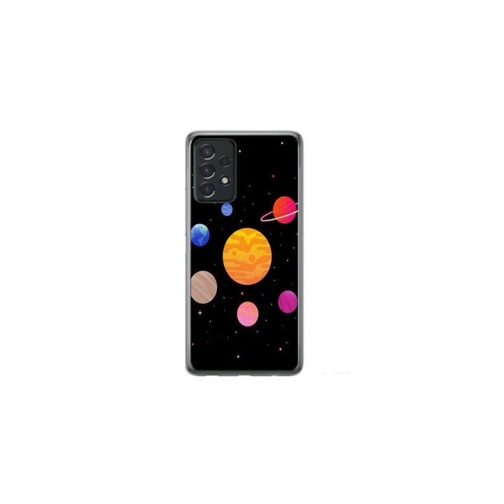 Персонализиран калъф за плуване за Samsung Galaxy A23 5G, цветен модел Galaxy, многоцветен, S1D1M0283