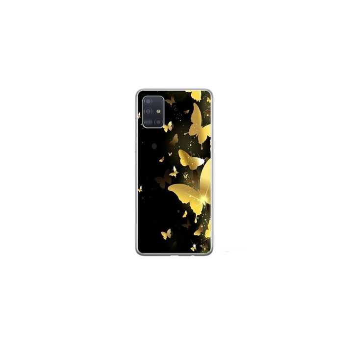 Husa personalizata HQPrint si Folie de Silicon pentru Samsung Galaxy A71, model One Piece, multicolor, S1D1M0045