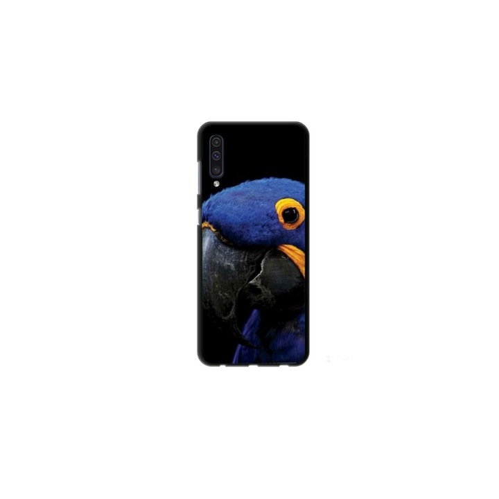 Husa personalizata Swim Case 360 de grad pentru Samsung Galaxy A7 (2018), model Blue Parrot, multicolor, S1D1M0145