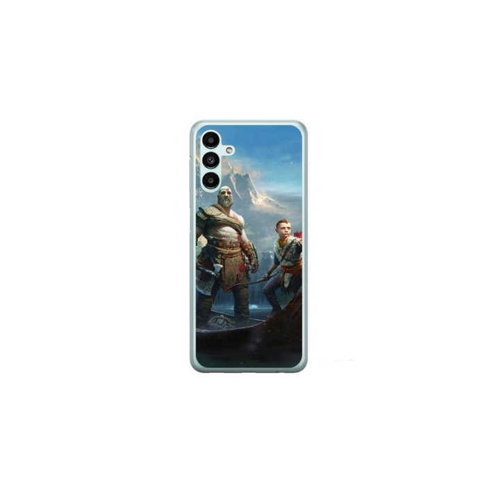 Персонализиран калъф за плуване за Samsung Galaxy S24, модел God of War #1, многоцветен, S1D1M0008