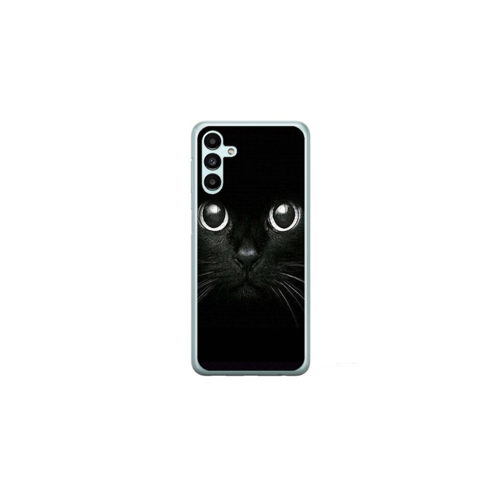 Персонализиран калъф за плуване за Samsung Galaxy S24, модел Black Cat #1, многоцветен, S1D1M0015
