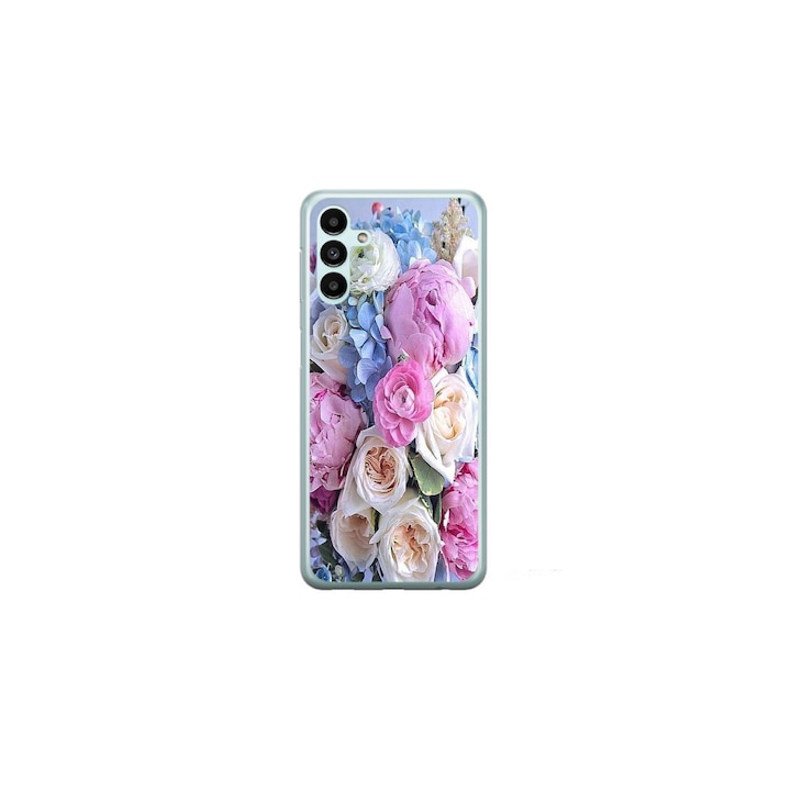 Husa personalizata HQPrint pentru Samsung Galaxy A05s, model Flowers #1, multicolor, S1D1M0026