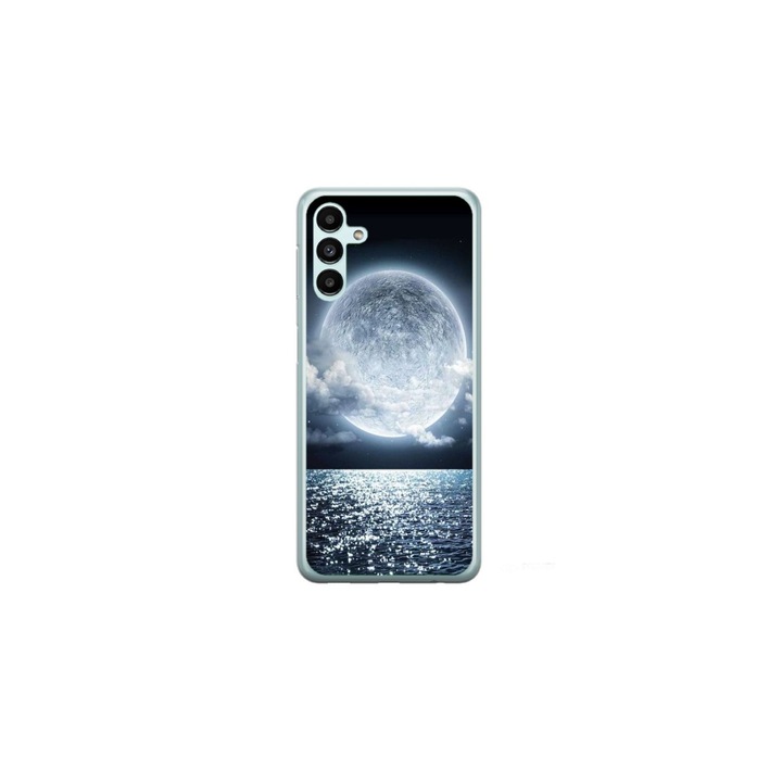 Персонализиран калъф за плуване за Samsung Galaxy S24, модел Moon Sky, многоцветен, S1D1M0228