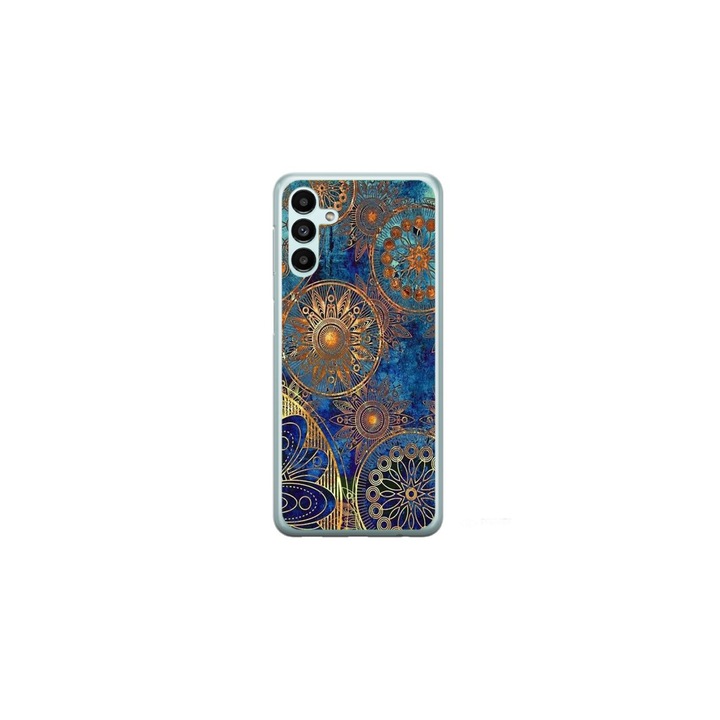 Husa personalizata HQPrint si Folie de Silicon pentru Samsung Galaxy A14 5G, model MandM, multicolor, S1D1M0257