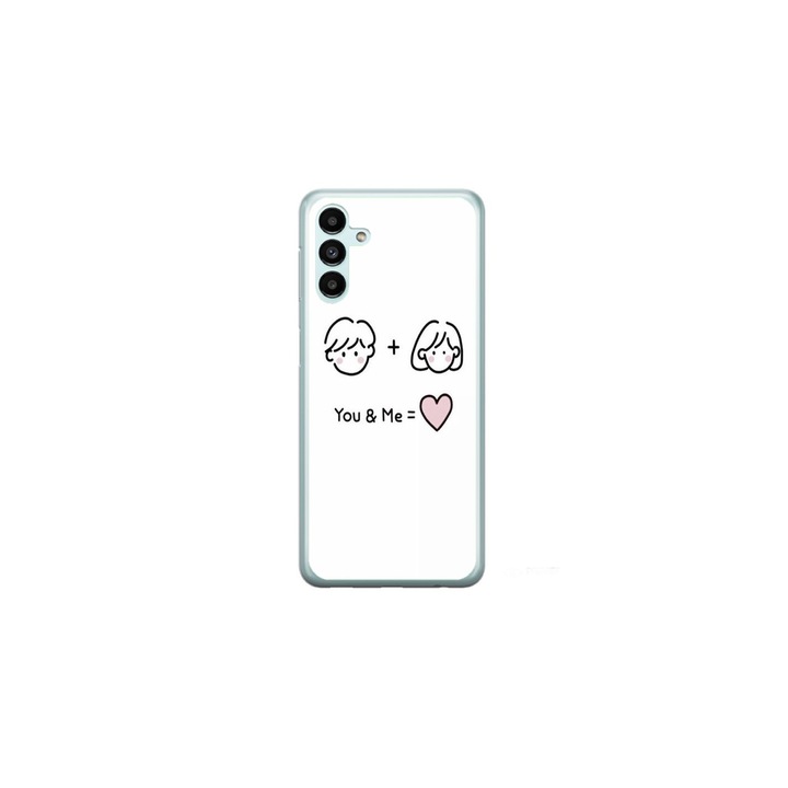 Husa personalizata HQPrint si Folie de Silicon pentru Samsung Galaxy A05s, model You and Me, multicolor, S1D1M0274